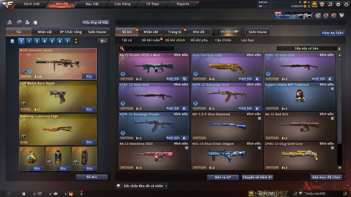 shop acc cf uy tin gia re